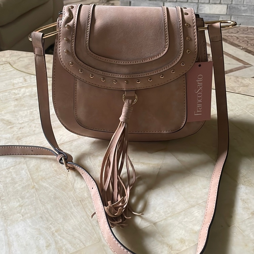 FRANCOSARTO  REX SADDLE CROSSBODY BLUSH